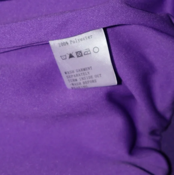 Little Party Dress Purple Animal Print Jacket. Size 12. NWOT. - Picture 11 of 13